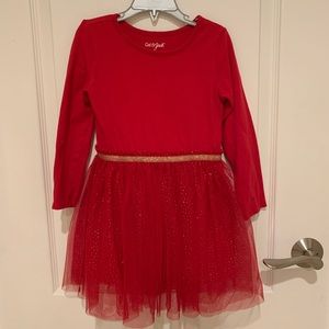 Girls Cat & Jack Red Tulle Dress